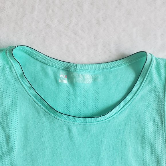 Victoria Secret VSX Sport Sleeveless Loose Fit Teal Green Active Tank To SZ S/P - Picture 5 of 13
